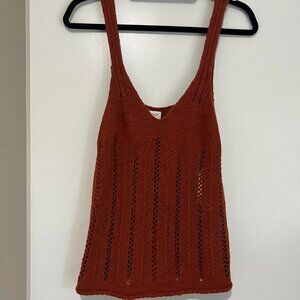 Abercrombie & Finch Crochet Tank Top - Size M - EUC